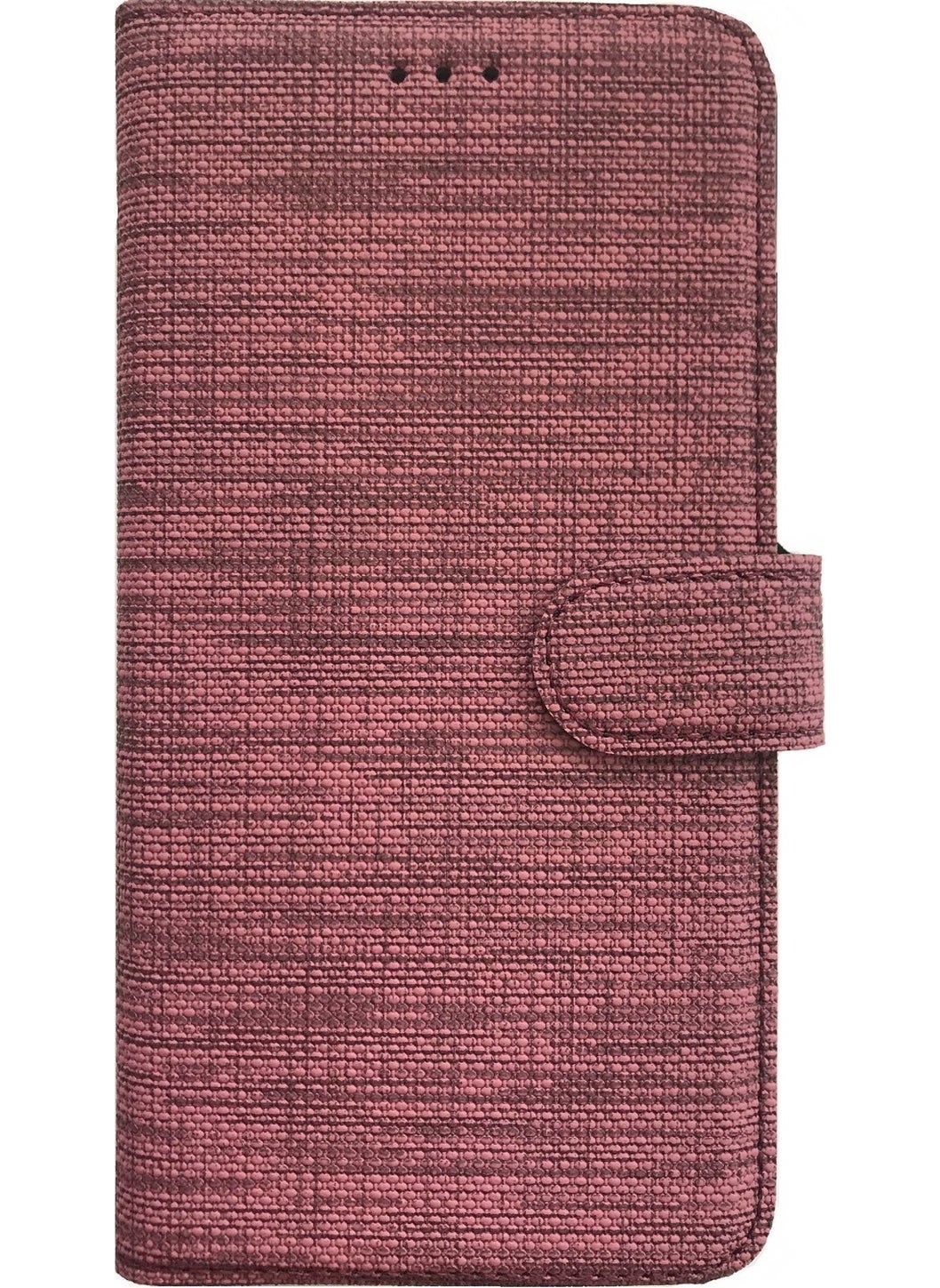 TahTicMer Apple iPhone XS Case Wallet Fabric Credit Card Coin Compartment Stand Sports Wallet Rose Gold  - Image 1