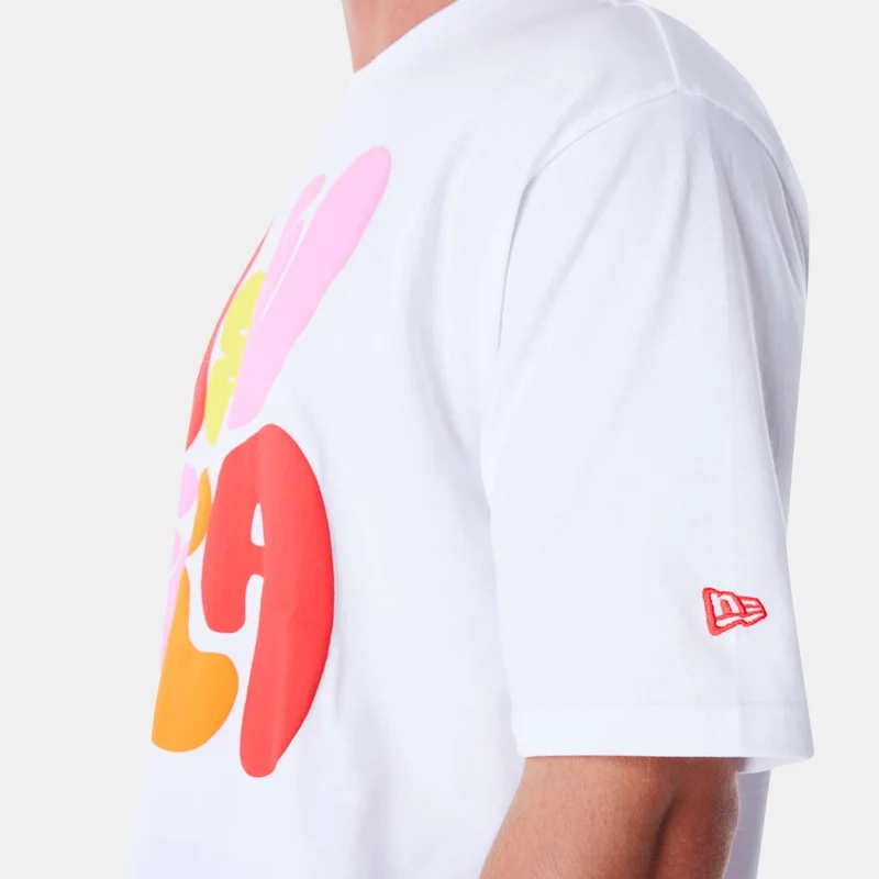 NEW ERA White Men's Font Graphic T-Shirt for Men | Best Price UAE