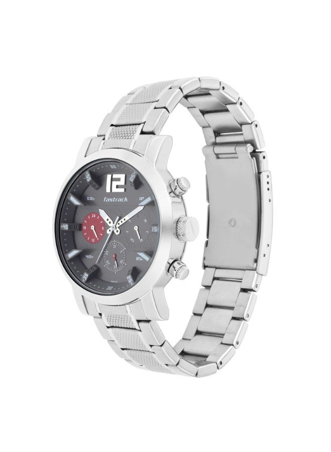 fastrack 3227SM01 FastFit Men’s Analog Watch – Grey Dial, Stainless Steel Strap, Quartz Movement - Image 3