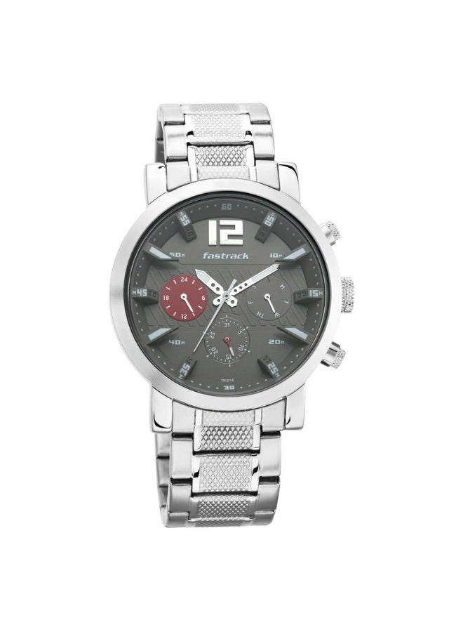 fastrack 3227SM01 FastFit Men’s Analog Watch – Grey Dial, Stainless Steel Strap, Quartz Movement - Image 2