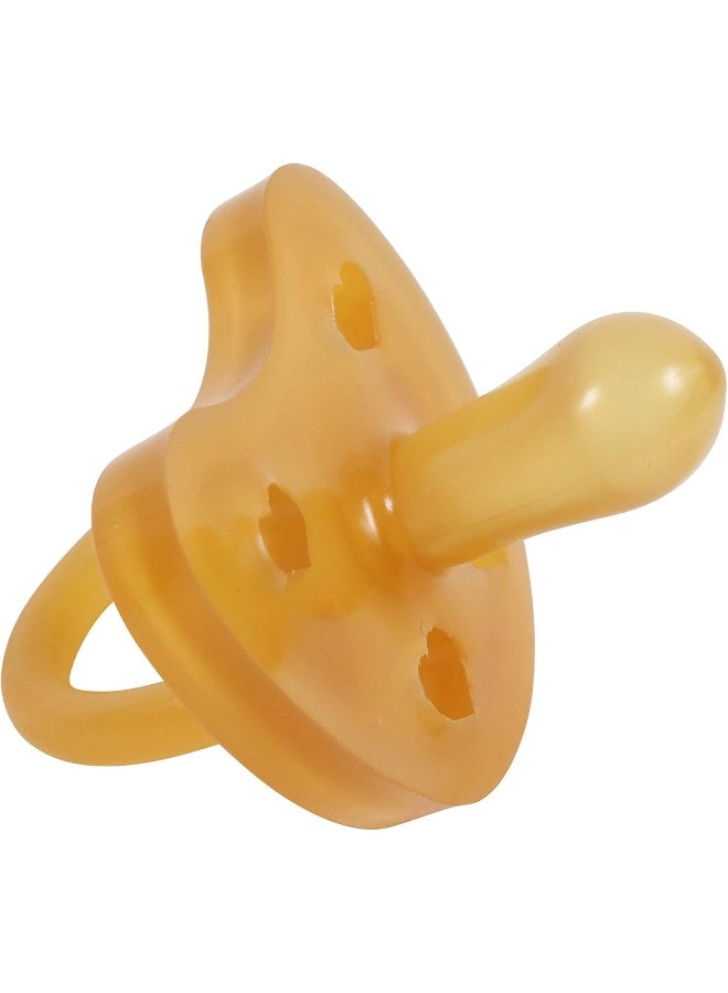Sweetie Rubber Pacifier Heart Shape Rubber Natural Rubber with Symmetrical Nipple 1 Count (12-18 Large) - Image 3