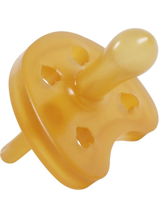 Sweetie Rubber Pacifier Heart Shape Rubber Natural Rubber with Symmetrical Nipple 1 Count (12-18 Large) - Image 2