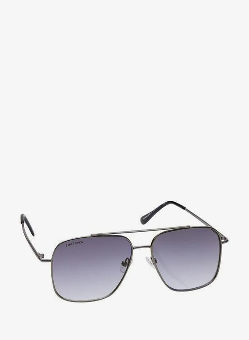 fastrack Non Polarized Sunglasses Gunmetal Frame Purple Mirror Lens 56mm  - M253PL9V