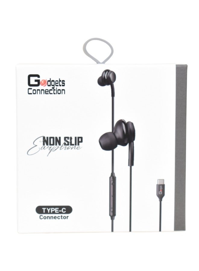 جادجتس كونيكشن سماعة أذن سلكية (Non-Slip) بمنفذ Type-C من Gadgets Connection - Image 3