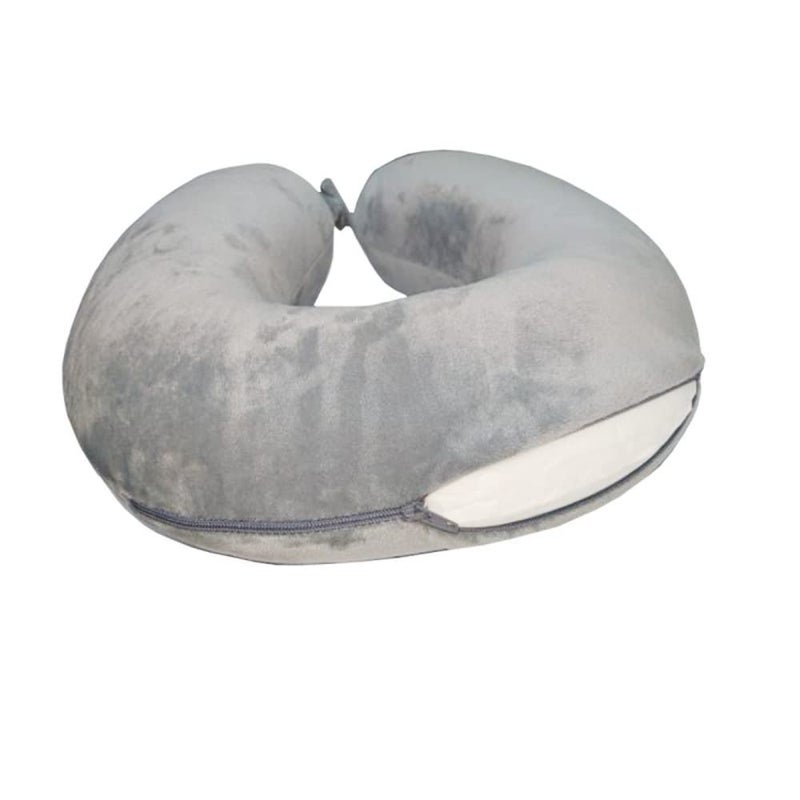 Viaggi Grey Memory Foam travel neck pillow - Image 3