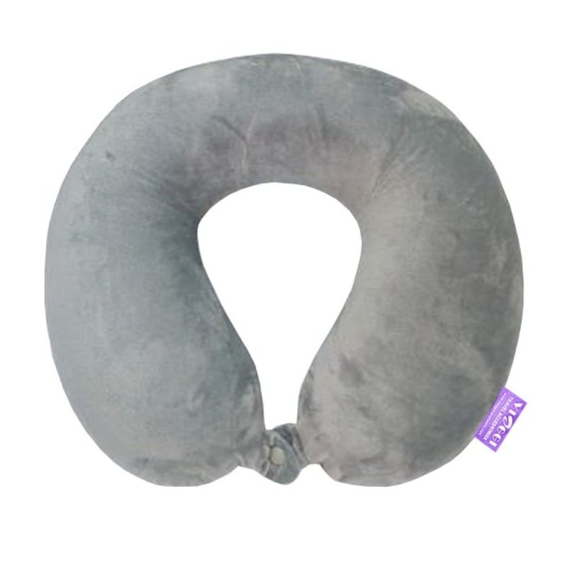 Viaggi Grey Memory Foam travel neck pillow - Image 1