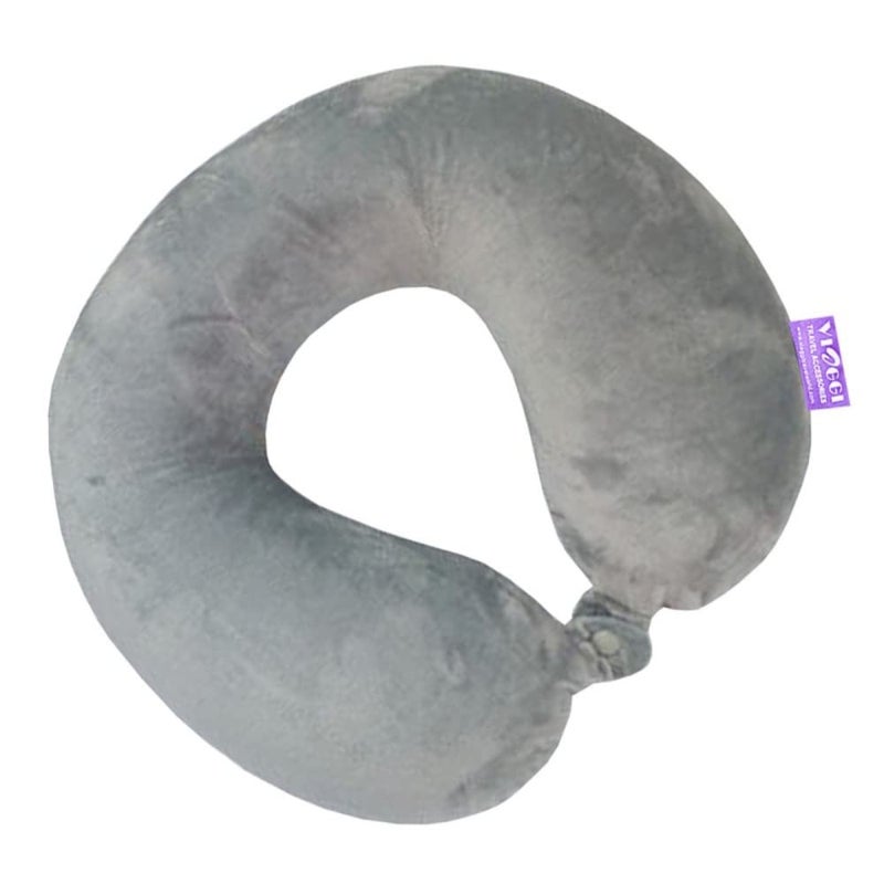 Viaggi Grey Memory Foam travel neck pillow - Image 4