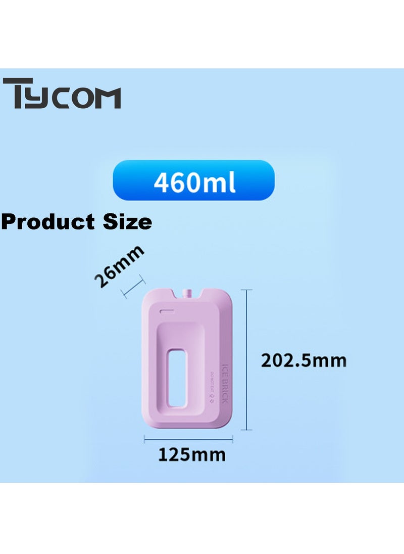TYCOM - Tycom Ice Packs for Lunch Box Reusable Ultra Thin Freezer Packs Long Lasting for Coolers. Cooler Bag for Work School Picnic or Camping Keep Food Fresh 460ml 2 Pack. - Image 1
