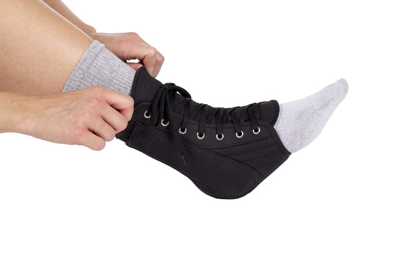 FitPro FPUS8827 Lace Up Ankle Support Brace with Removable Inserts, Large - Image 4