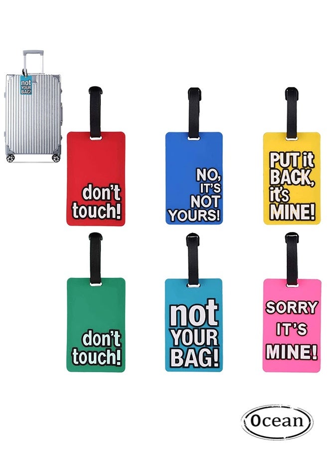 Ocean 6 Piece Luggage Tags,Suitcase Identify Labels,for travel accessories and Travel Bags - Image 1