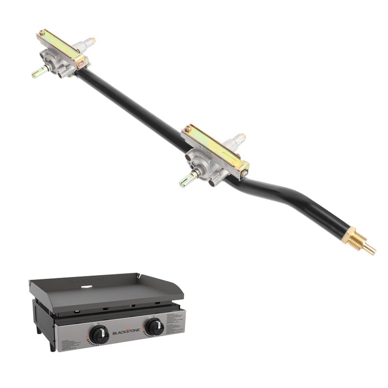 MOASKER قطع غيار صمام التحكم في موقد الشواء البديل لجرل بلاكستون 22 بوصة طاولة الشواء 1666 1813 1842 صمام موقد الشواء مع سكة الغاز لجرل بلاكستون 22 بوصة