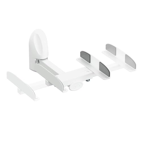 AVF Traditional Steel Side Clamping Speaker Mounts in White (Set of 2) - Image 2
