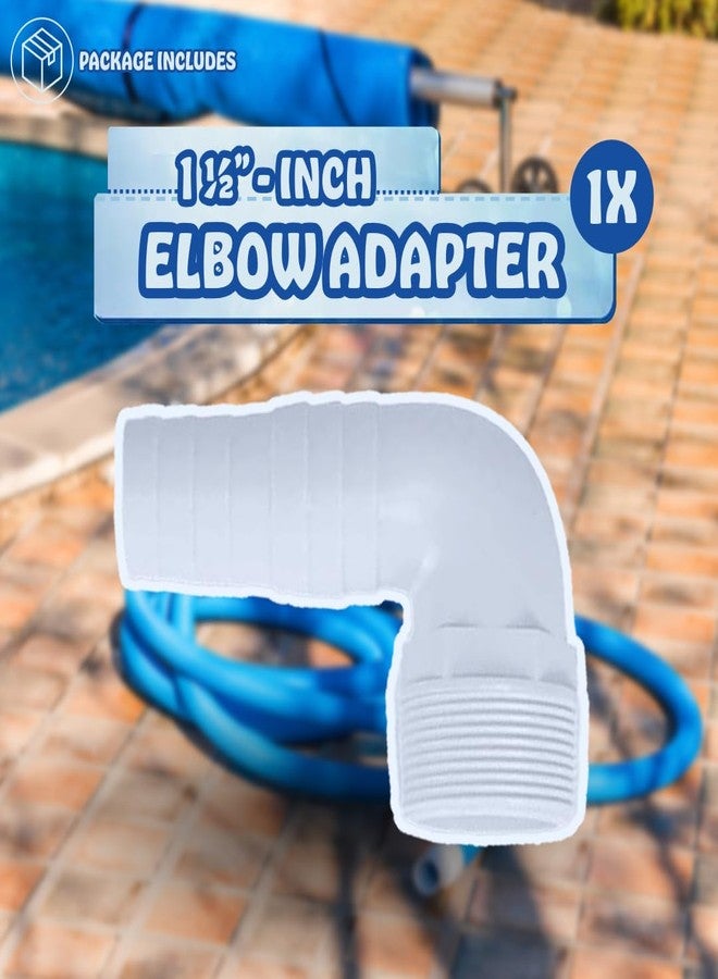 Poolzilla 1 ½” Elbow Adapter for Swimming Pools - Durable PVC - Connector for Pool Filter Hoses - 1 Adapter - Image 5