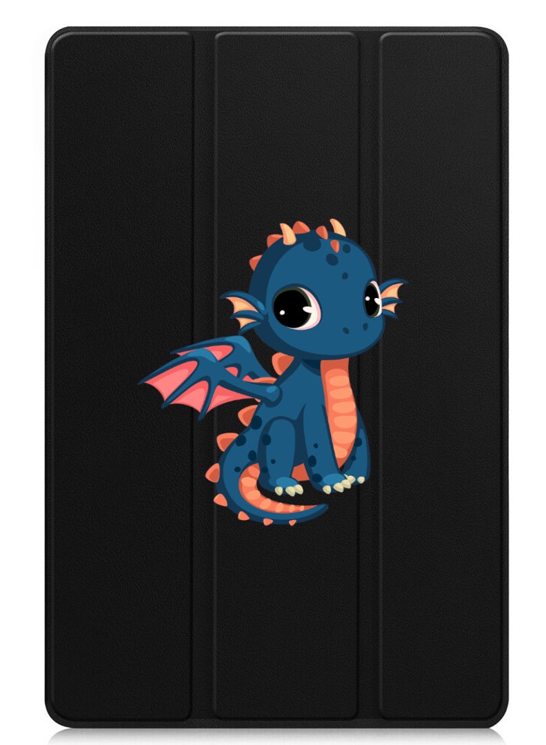 Theodor Protective Flip Case For Apple iPad Pro 13 (2024) With Trifold Stand Auto Wake Sleep Shockproof Cover dragon - Image 1