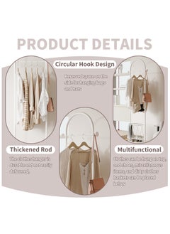 Fashionable and Versatile Coat Rack and Clothes Hanger Stand- Half-Round Shape, Multi-Functional- Arch-Shaped Metal Coat Hanger, 170cm Tall, for a Sleek and Organized Living Space(White) - pzsku/Z31CA2CFE6DAC91A2B4CFZ/45/_/1736752446/681a7ddf-1a34-4821-8a96-bde518742206