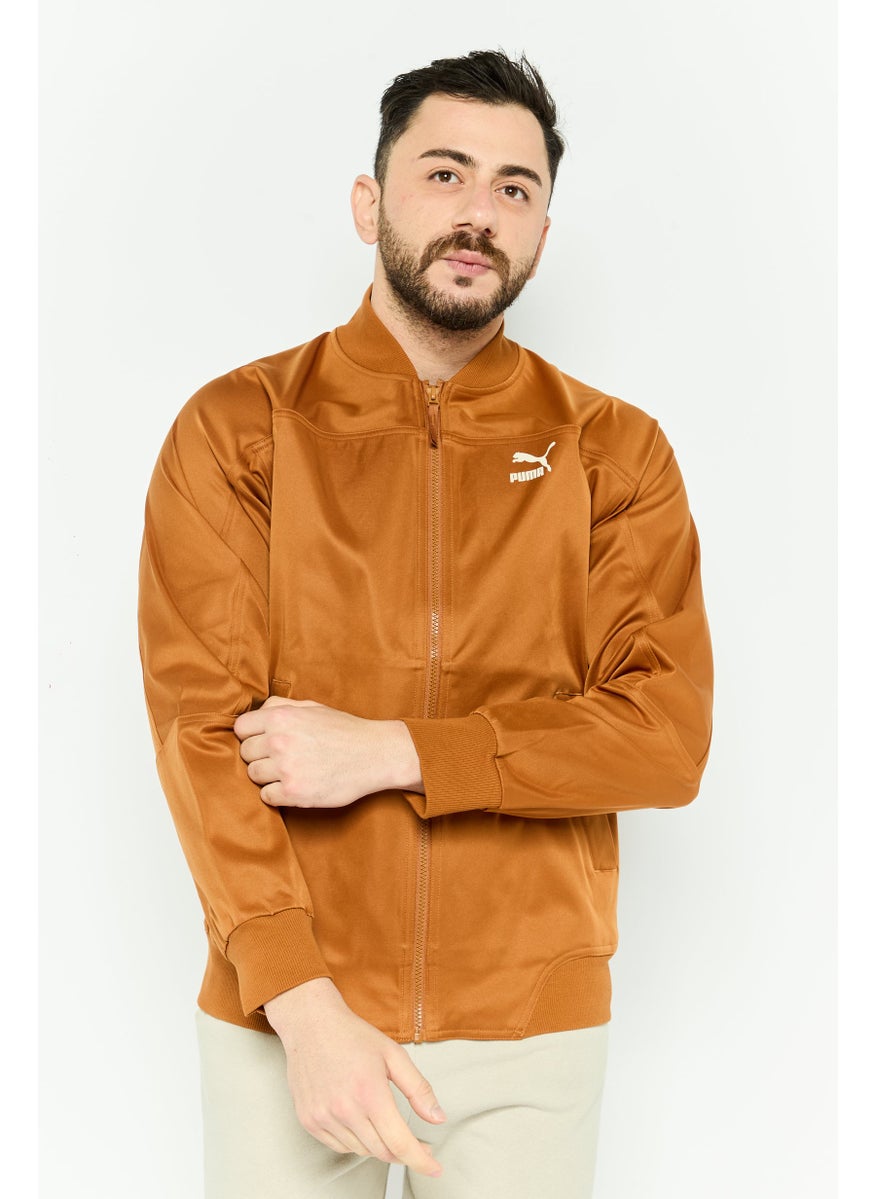 PUMA Men Sportswear Fit Long Sleeve Outdoor Jacket, Brown  - Image 1