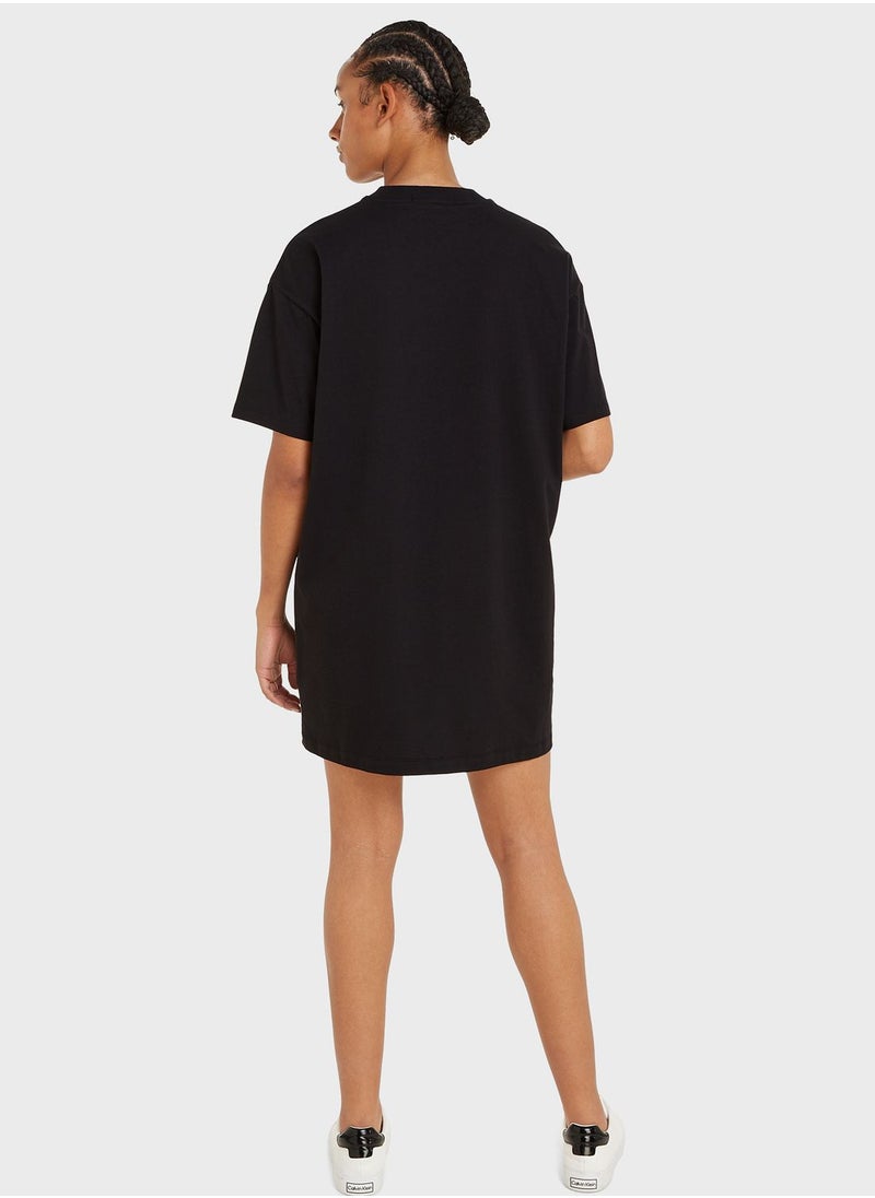 Calvin Klein Jeans - Crew Neck Logo T-Shirt Dress - Image 1