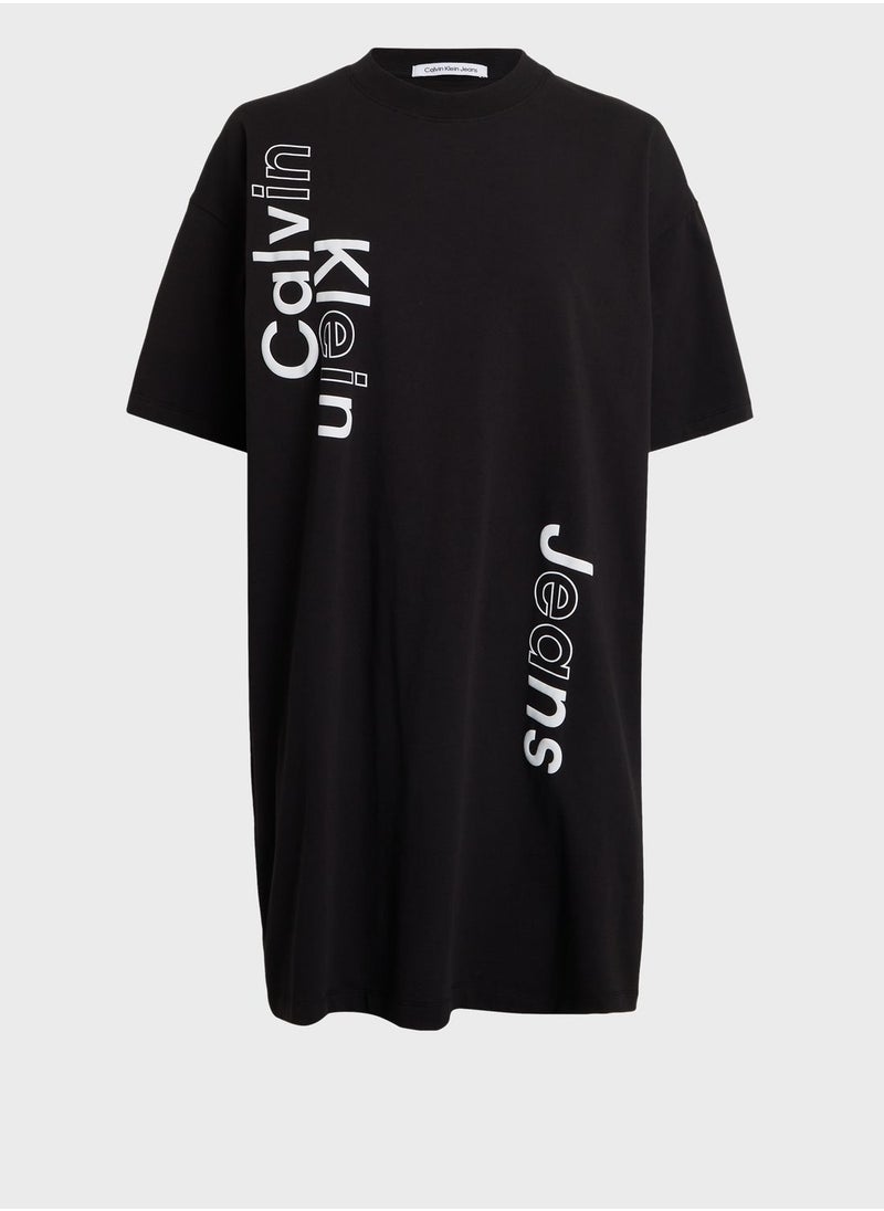 Calvin Klein Jeans - Crew Neck Logo T-Shirt Dress - Image 1