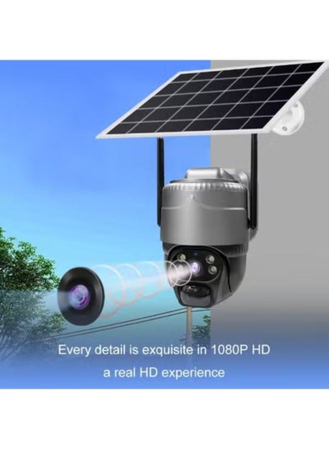 JAJEEK 3.0MP Solar Powered Outdoor WiFi PTZ Camera with Dual Illuminants, PIR + Radar Motion Detection, Night Vision, IP66 Waterproof Build, SD & Cloud Storage, Wireless Security Camera for Day & Night Monitoring - Image 3