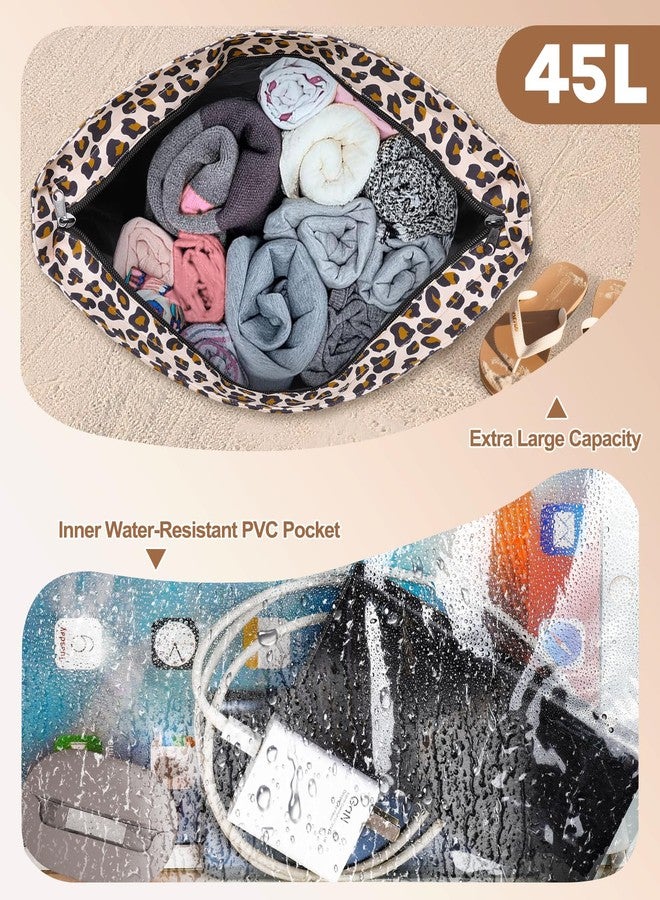 ISEYOU Beach Bag Leopard-print - Image 4