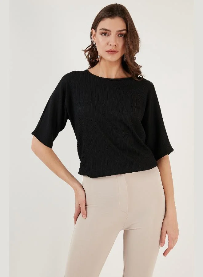 Lela Lela Bürümcük Relaxed Cut Crew Neck Blouse Women's BLOUSE 5864975