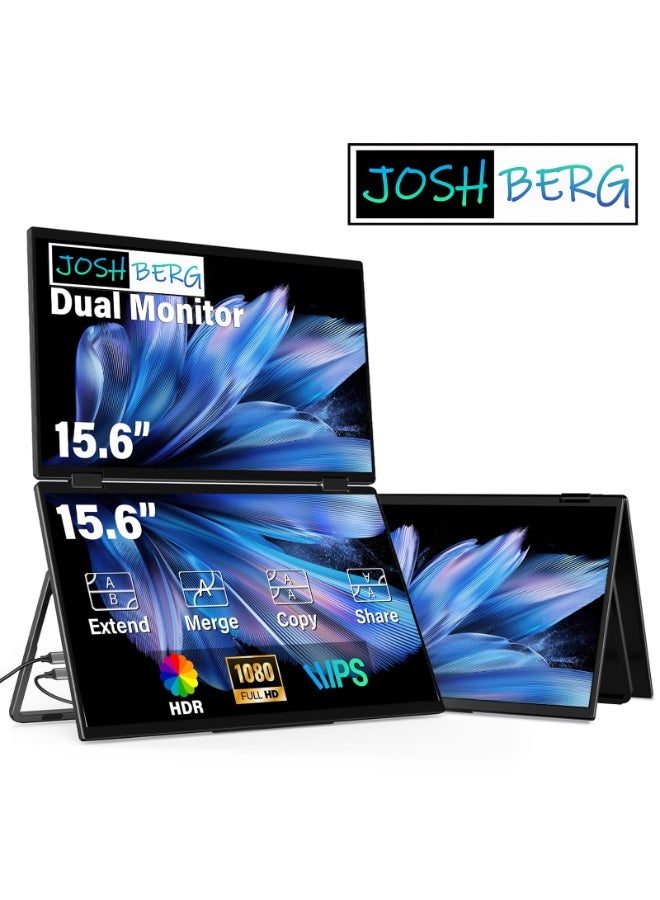 joshberg Joshberg 15 6 Ips Dual Portable Monitor usbc Z31CA7FC47A7F8972E0C1Z