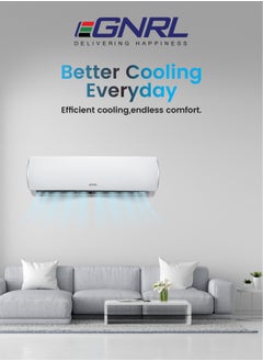 EGNRL 24000 BTU T1 Rotary 2 TON Split AC White R410a With 3M Pipe Kit EG24K Auto Restart, Golden Fin  - Image 2