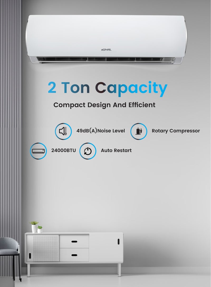 EGNRL and Split Air Conditioner T1 24000BTU EG24K