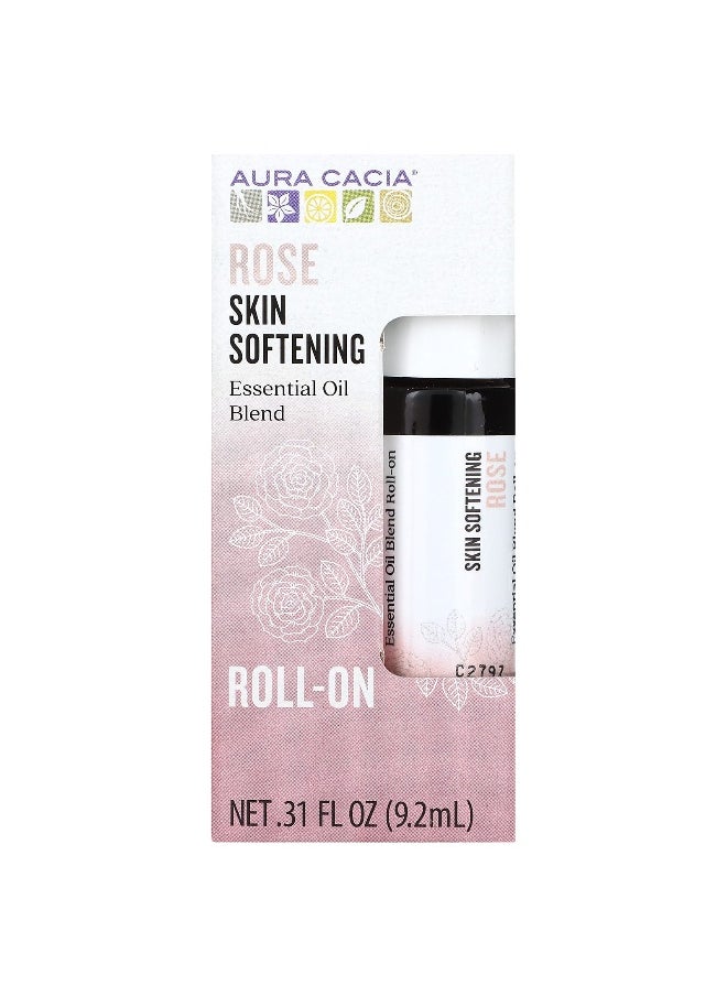 Aura Cacia Aura Cacia, Essential Oil Blend, Skin Softening Roll-On, Rose, .31 fl oz (9.2 ml)  - Image 2