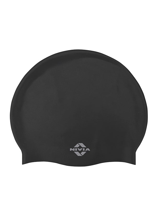 Classic Silicone Swimming Cap(Blue) for Adults |Swimming Cap Long Hair | Silicone Cap Swimming