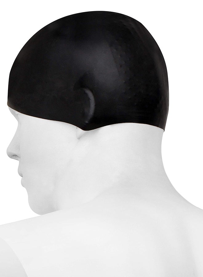 Classic Silicone Swimming Cap(Blue) for Adults |Swimming Cap Long Hair | Silicone Cap Swimming