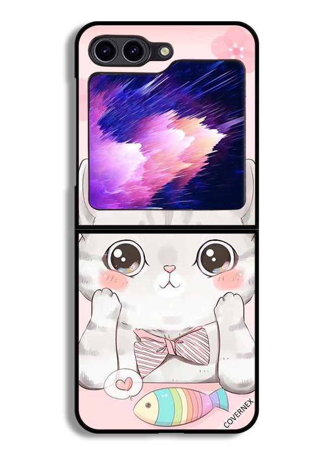 Covernex Samsung Galaxy Z Flip6 Protective Case Cover Cat Fish  - Image 1
