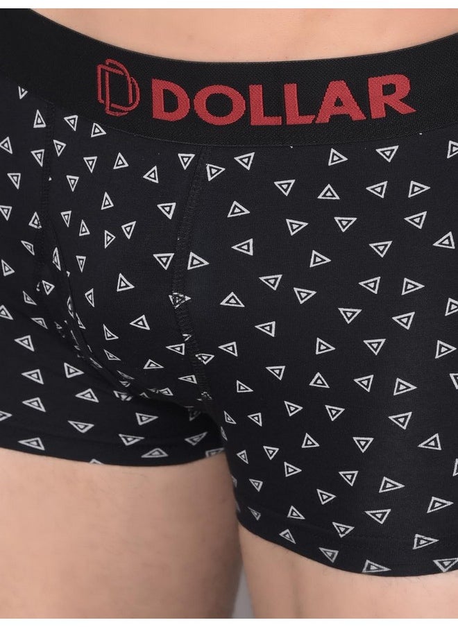 Dollar Bigboss - Dollar Bigboss Men's Cotton Blend Modern Geometric Trunks (Pack of 2) (MBTR-16P-FLXPRNT-PO2-CO1-S24_XL_Assorted - Image 1