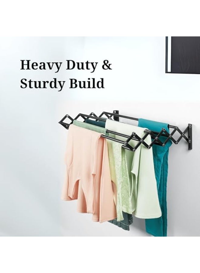 HOME DWELL 80cm Foldable Rack, Compact Storage Solution for Clothes, Towels & Laundry Room - Image 3