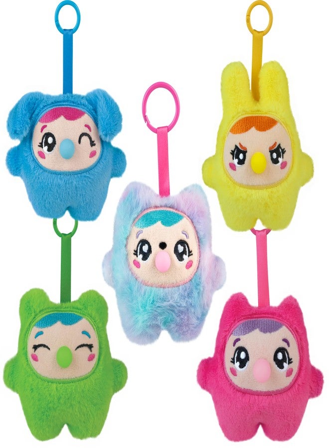The Orb Factory ORB Bubbleez Babies Plush Keychain Charms Assorted Blind Box - 1 Individual Bubbleez Baby Fidget Toy - Squeeze To Blow Big Bubble - Collectible Charm Squeeze Toys for Backpacks Keys Handbags More - Image 4