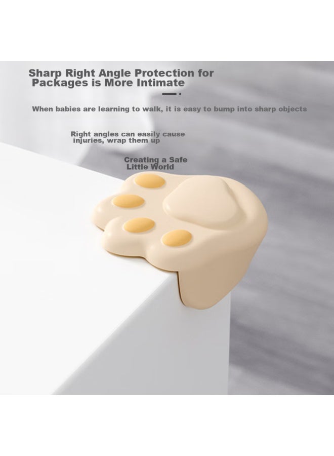 9i9 Baby Corner Guards, 6-pack, Infant Anti-collision Protectors, Table Edge Cushions, Coffee Table Corner Protectors, 22a108 Cat Paw Design - Image 5