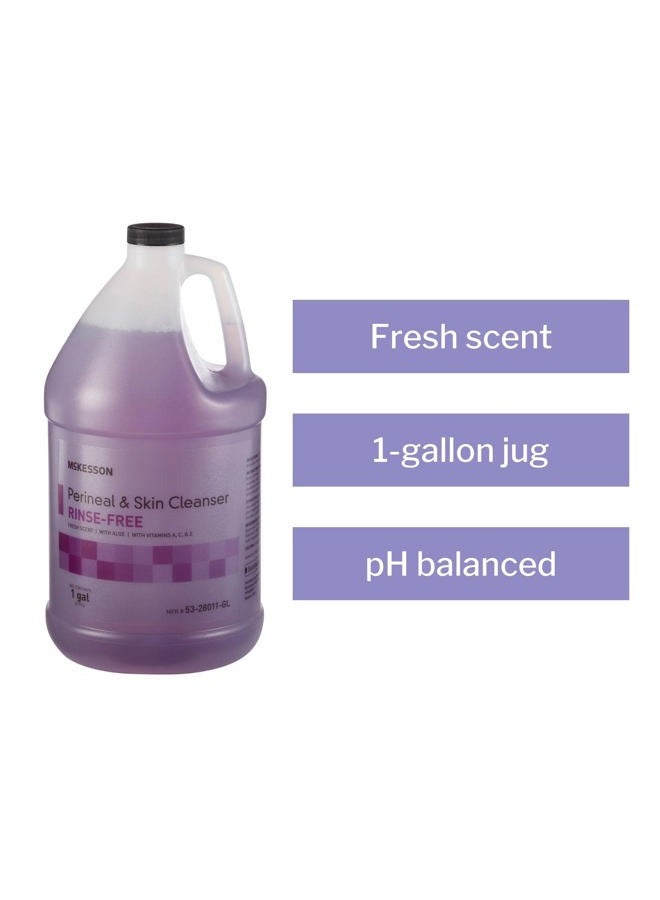 McKesson Perineal Skin Cleanser with Aloe, 1 Gallon [Pack of 1] Rinse-Free Body Wash for Incontinence or Ostomy Care, Fresh Scent - Image 3