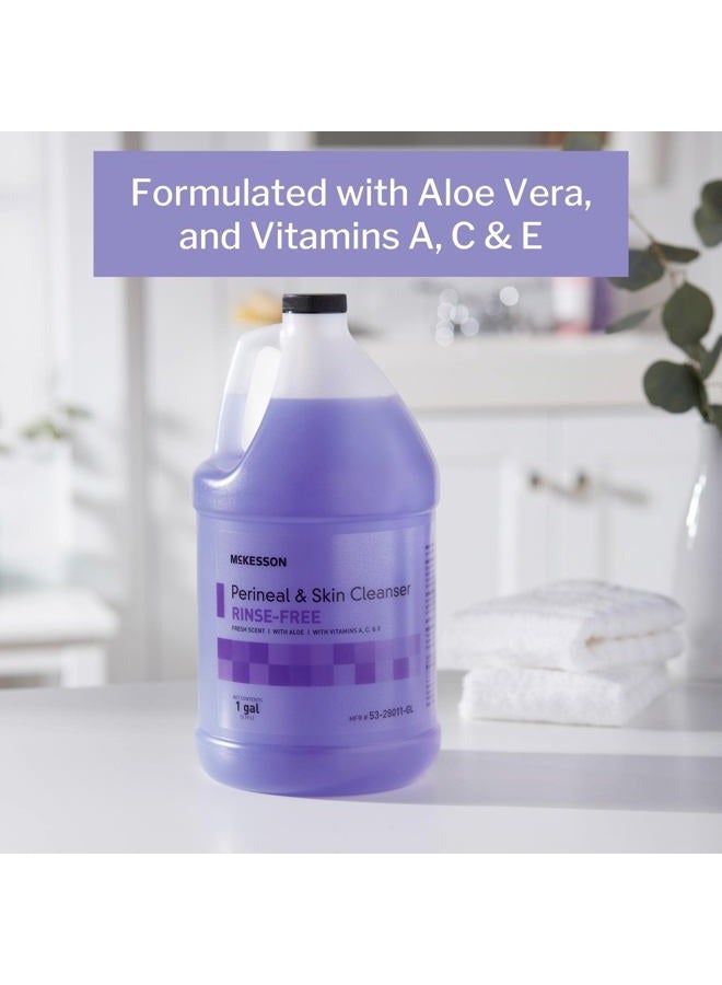 McKesson Perineal Skin Cleanser with Aloe, 1 Gallon [Pack of 1] Rinse-Free Body Wash for Incontinence or Ostomy Care, Fresh Scent - Image 5