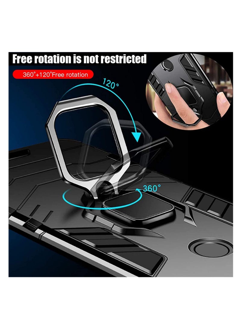 Aookay [1+2] Case for Xiaomi Redmi Note 13 Pro 5G with Tempered Glass Screen Protector, Dual Layer Heavy Duty Mil- Grade Shockproof Case with Magnetic Loop Holder (Note 13 Pro 5G)  - Image 5