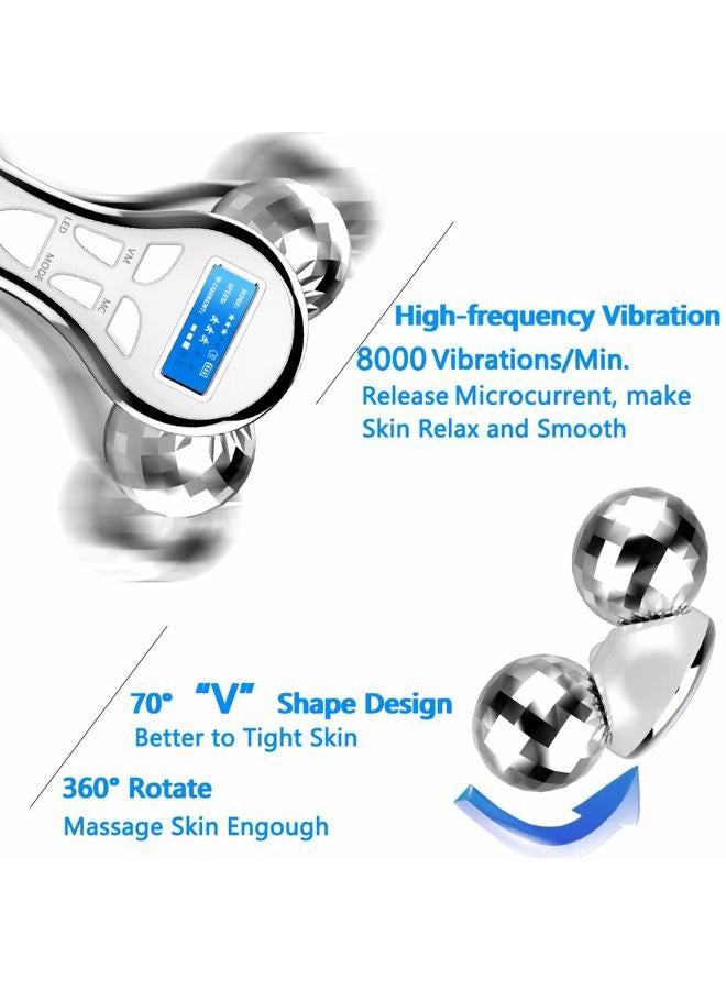 Yeamon 4D Microcurrent Face Massager Roller,Electric Rechargeable Face Lift Roller Arms Legs Massager for Anti Aging Wrinkles Facial Massage - Image 3