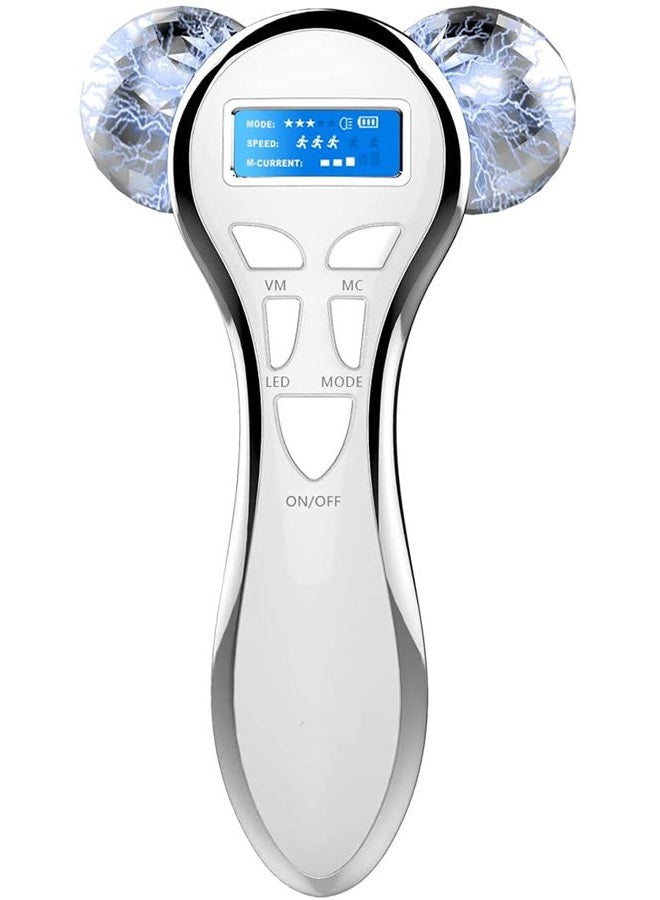 Yeamon 4D Microcurrent Face Massager Roller,Electric Rechargeable Face Lift Roller Arms Legs Massager for Anti Aging Wrinkles Facial Massage - Image 1