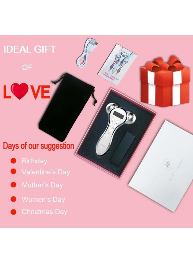 Yeamon 4D Microcurrent Face Massager Roller,Electric Rechargeable Face Lift Roller Arms Legs Massager for Anti Aging Wrinkles Facial Massage - Image 5