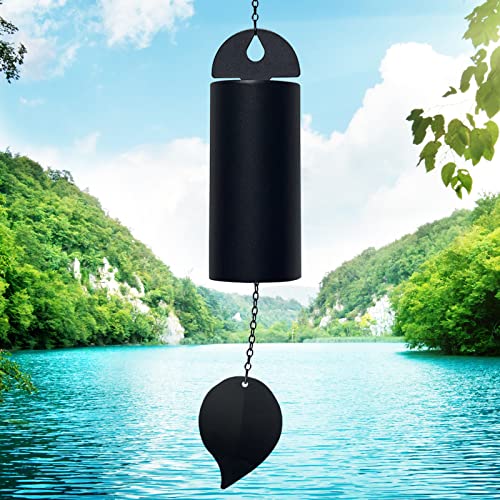asdfg Deep Resonance Serenity Bell Large Wind Chimes for Outside Deep Tone Garden Bells Wind Chimes 528 Hz Low Pitch Wind Bell 30 inch (Large) - Image 1