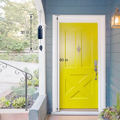asdfg Deep Resonance Serenity Bell Large Wind Chimes for Outside Deep Tone Garden Bells Wind Chimes 528 Hz Low Pitch Wind Bell 30 inch (Large) - Image 5