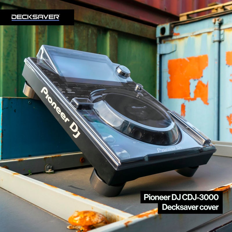 Decksaver ديك سيفر DS-PC-CDJ3000 - غطاء بولي كربونات قوي للغاية متوافق مع بايونير دي جي CDJ-3000، غطاء غبار CDJ، غطاء معدات دي جي للسفر والحماية اليومية - Image 2