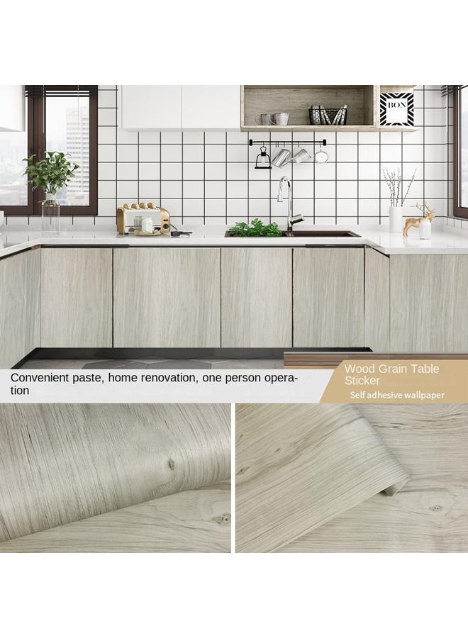 الأزرق جي دبليو ورق ورق خشبي قديم PVC ورق حائط ورق حائط ، أثاث ذاتي اللصق ، ورق طاولة ، ورق حائط ، تم تجديده من قبل عنبر للنوم - Image 1