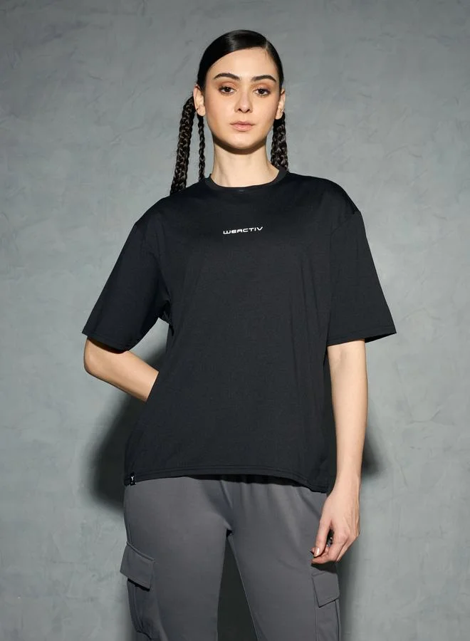 Technosport Technosport Solid Boxy Fit Short Sleeve T-Shirt