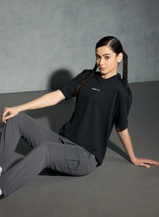 Technosport Technosport Solid Boxy Fit Short Sleeve T-Shirt