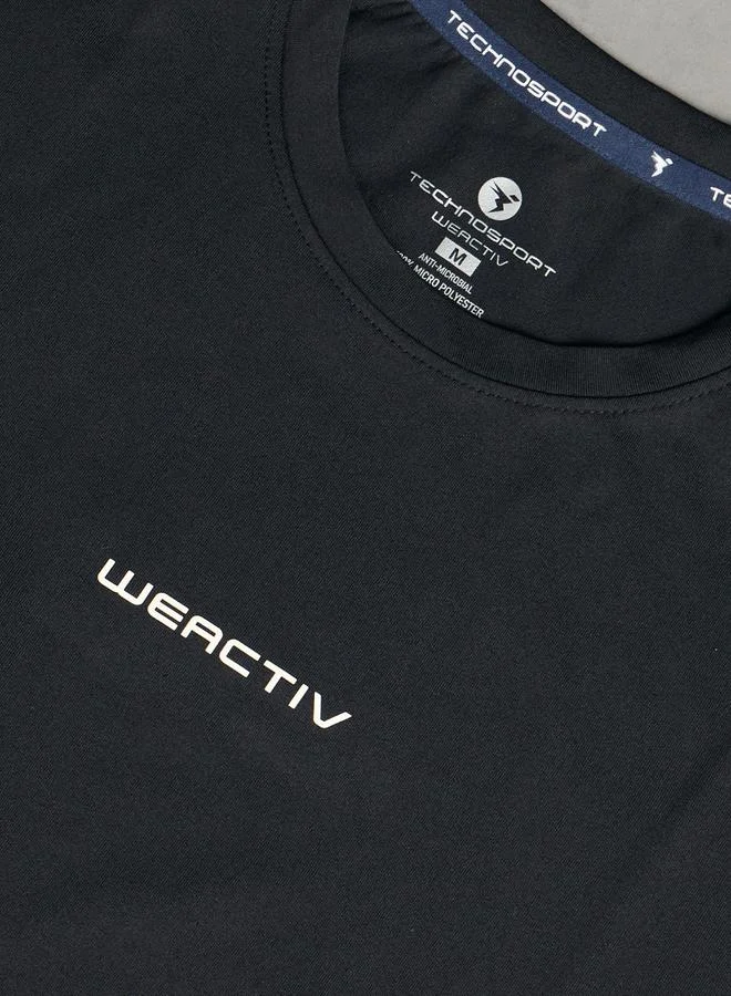 Technosport Technosport Solid Boxy Fit Short Sleeve T-Shirt
