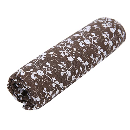 Antetek 7Pcs 20" x 20" Cotton Fabric DIY Making Supplies Quilting Patchwork Fabric Fat Quarter Bundles DIY for Quilting Cotton Patchwork Cushions (Brown, 20" x 20") - Image 5